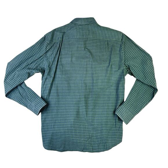 J.Crew Men's Green Classic Plaid Checkered Long Sleeve Button Down Shirt Top M - Picture 2 of 3